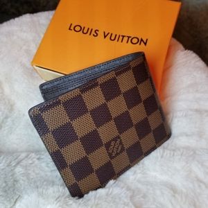 Louis Vuitton Brown Damier Mens Wallet